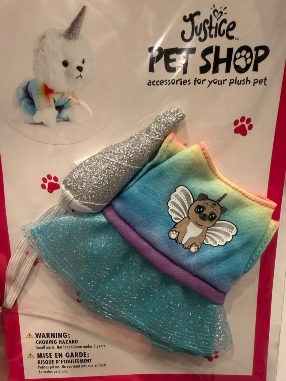 Justice Pet Shop Plush Pets + Accessories Bundle Lot (Dogs, Outfits, Bed, House)